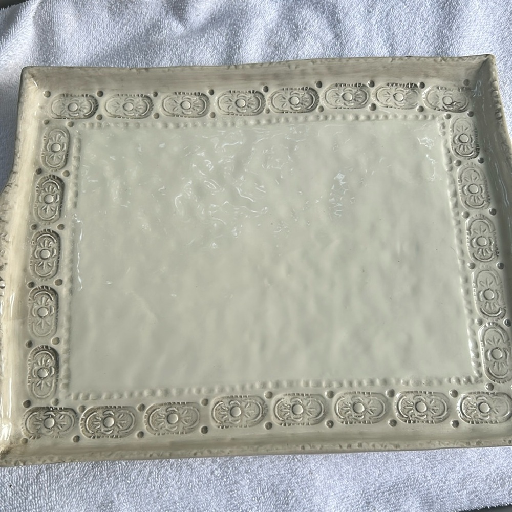 Vietri naturale platter. Stunningly gorgeous new with tags 150 retail.
